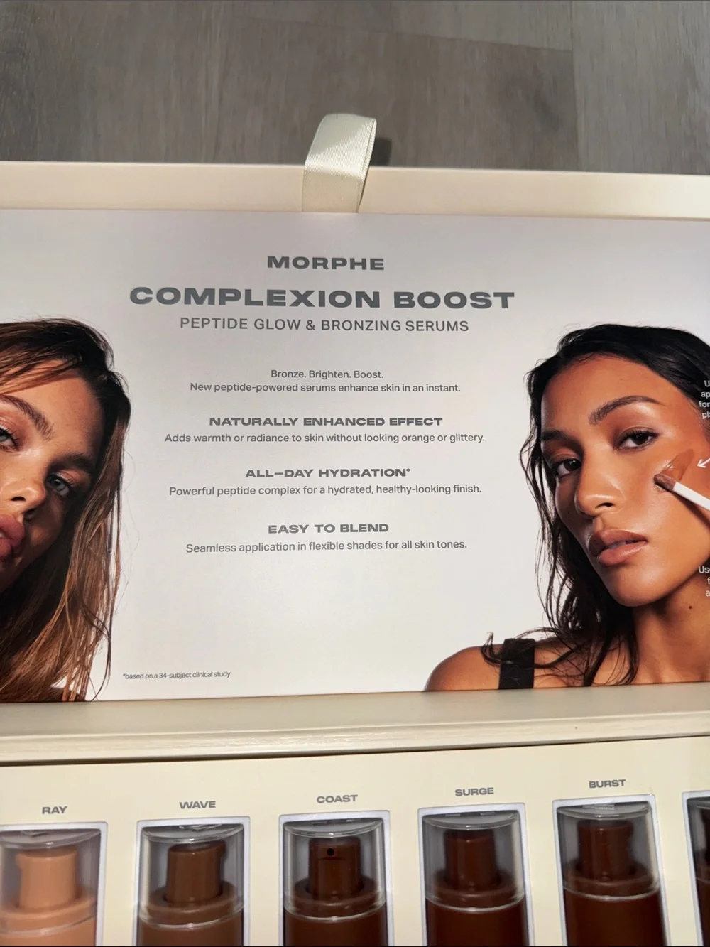 Morphe Complexion Boost Peptide Glow & Bronzing Serums PR Box